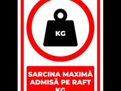Indicator pentru sarcina maxim pe raft kg